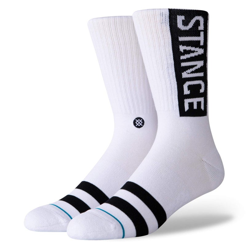 Stance OG Crew Socks (X-Large, White) - Image 1